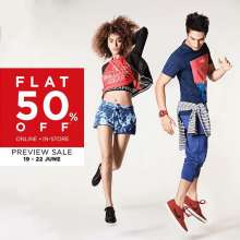 Being a Landmark Rewards Member has many perks! Get Flat 50% Off at the Preview Sale from June 19-22 at Lifestyle stores from 19th to 22nd June 2017! 