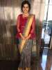 Actress Taapsee Pannu wearing Sailesh Singhania saree & MiRA by Radhika Jain for Rashtrapati Bhavan in Delhi